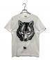 A BATHING APE（アベイシングエイプ）の古着「コラボプリントtシャツ」｜ホワイト