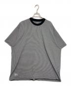 FreshServiceフレッシュサービス）の古着「MICRO BORDER TEE」｜ホワイト×ブラック