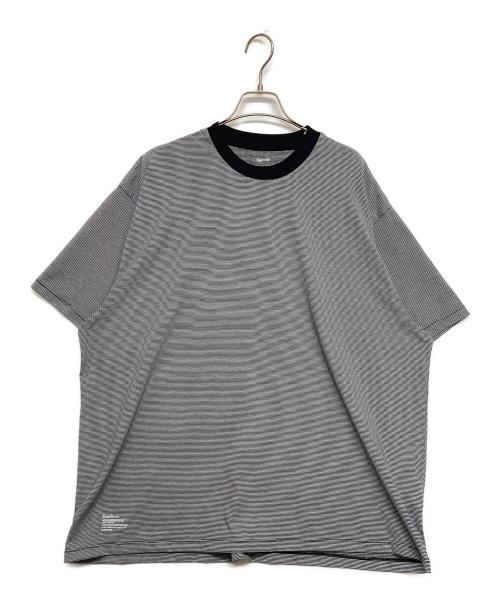 FreshService（フレッシュサービス）FreshService (フレッシュサービス) MICRO BORDER TEE ホワイト×ブラック サイズ:SIZE Lの古着・服飾アイテム