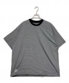 FreshServiceフレッシュサービス）の古着「MICRO BORDER TEE」｜ホワイト×ブラック