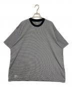 FreshServiceフレッシュサービス）の古着「MICRO BORDER TEE」｜ホワイト×ブラック