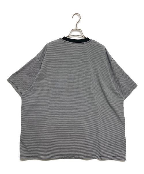 FreshService（フレッシュサービス）FreshService (フレッシュサービス) MICRO BORDER TEE ホワイト×ブラック サイズ:SIZE Lの古着・服飾アイテム