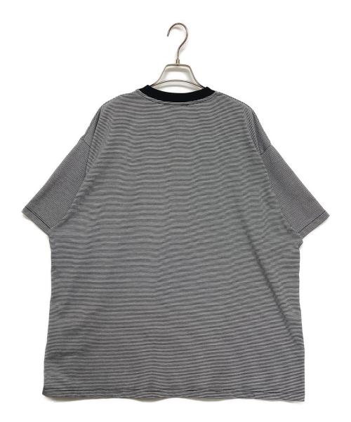 FreshService（フレッシュサービス）FreshService (フレッシュサービス) MICRO BORDER TEE ホワイト×ブラック サイズ:SIZE Lの古着・服飾アイテム