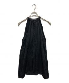 BALENCIAGA（バレンシアガ）の古着「ノースリーブブラウス」｜ブラック