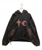 THUG CLUBサグ クラブ）の古着「Rock Hoodie(ロック ホーディ）」｜ブラック