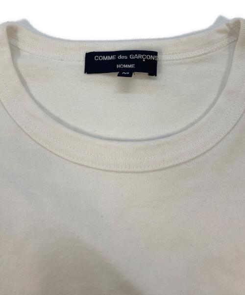 COMME des GARCONS HOMME（コムデギャルソン オム）COMME des GARCONS HOMME (コムデギャルソン オム) ワンポイントロゴTシャツ ホワイト サイズ:SIZE Mの古着・服飾アイテム