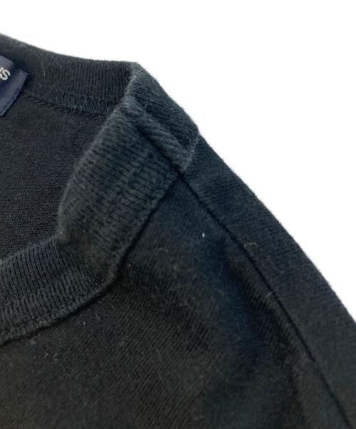 COMME des GARCONS HOMME（コムデギャルソン オム）COMME des GARCONS HOMME (コムデギャルソン オム) 綿天竺 製品プリント L/S Tシャツ ブラック サイズ:SIZE Mの古着・服飾アイテム