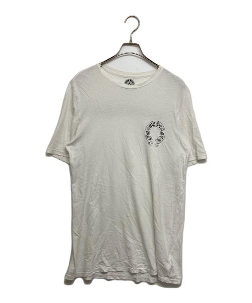 CHROME HEARTS（クロムハーツ）CHROME HEARTS (クロムハーツ) オールド スクロールラベル ホースシューポケットTシャツ ホワイト サイズ:SIZE Lの古着・服飾アイテム