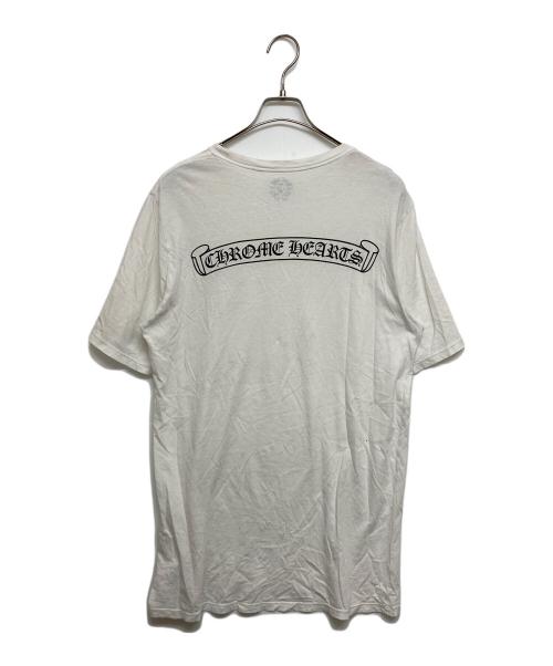 CHROME HEARTS（クロムハーツ）CHROME HEARTS (クロムハーツ) オールド スクロールラベル ホースシューポケットTシャツ ホワイト サイズ:SIZE Lの古着・服飾アイテム