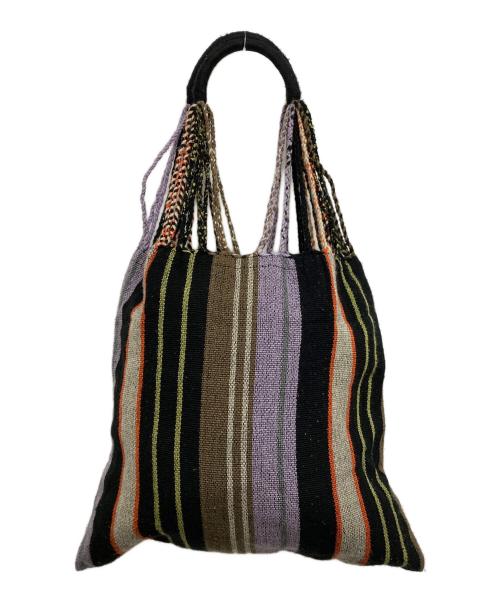 MARNI（マルニ）MARNI (マルニ) フラワーカフェハンモックバッグ パープル×ブラックの古着・服飾アイテム