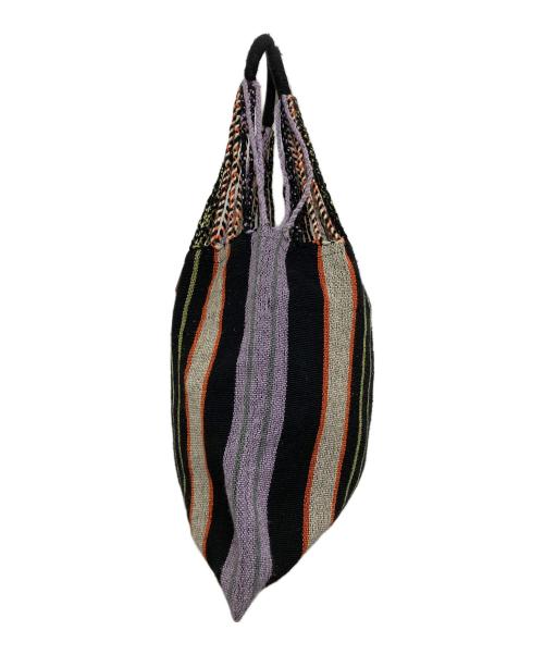 MARNI（マルニ）MARNI (マルニ) フラワーカフェハンモックバッグ パープル×ブラックの古着・服飾アイテム