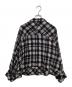 慈雨 (ジウ) チェックシャツジャケット ブラック×グレー サイズ:SIZE40：13000円