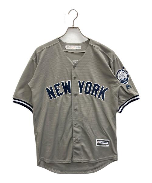 Majestic（マジェスティック）Majestic (マジェスティック) MLB (エムエルビー) ゲームシャツ グレー サイズ:SIZE Sの古着・服飾アイテム