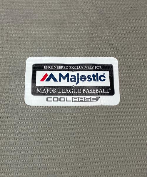 Majestic（マジェスティック）Majestic (マジェスティック) MLB (エムエルビー) ゲームシャツ グレー サイズ:SIZE Sの古着・服飾アイテム