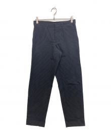 DRIES VAN NOTEN（ドリスヴァンノッテン）の古着「ストライプスラックス」｜ネイビー
