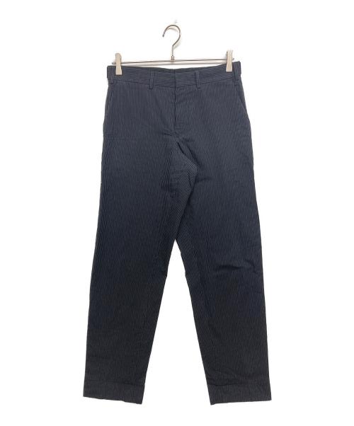 DRIES VAN NOTEN（ドリスヴァンノッテン）DRIES VAN NOTEN (ドリスヴァンノッテン) ストライプスラックス ネイビー サイズ:SIZE44の古着・服飾アイテム