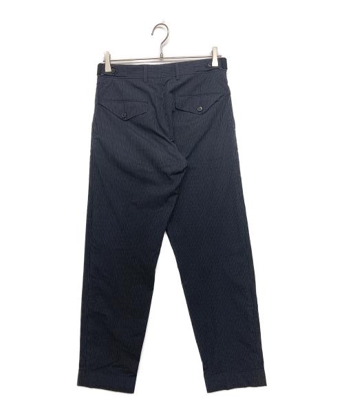 DRIES VAN NOTEN（ドリスヴァンノッテン）DRIES VAN NOTEN (ドリスヴァンノッテン) ストライプスラックス ネイビー サイズ:SIZE44の古着・服飾アイテム