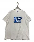 THE BLACK EYE PATCH×creative drug storeブラックアイパッチ×クリエイティブドラッグストア）の古着「指定日配達シャークプリントTシャツ」｜ホワイト