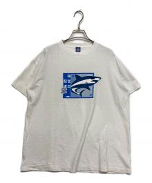 THE BLACK EYE PATCH×creative drug store（ブラックアイパッチ×クリエイティブドラッグストア）の古着「指定日配達シャークプリントTシャツ」｜ホワイト