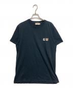 maison kitsuneメゾンキツネ）の古着「ダブルフォックスヘッドTシャツ」｜ブラック