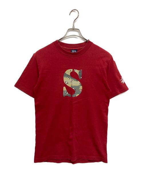 stussy（ステューシー）stussy (ステューシー) S-LOGO T-SHIRT レッド サイズ:SIZE Sの古着・服飾アイテム