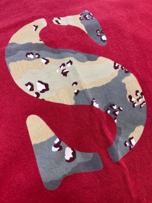 stussy（ステューシー）stussy (ステューシー) S-LOGO T-SHIRT レッド サイズ:SIZE Sの古着・服飾アイテム