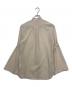 HYKE (ハイク) ベルテッドスリーブシアーバンドカラーシャツ ベージュ サイズ:SIZE １：12000円