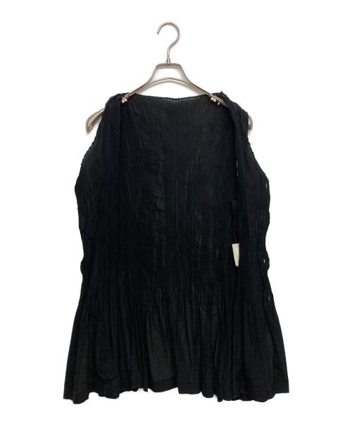 tricot COMME des GARCONS（トリココムデギャルソン）tricot COMME des GARCONS (トリココムデギャルソン) ノースリーブプリーツチュニックブラウス ブラック サイズ:SIZE Freeの古着・服飾アイテム