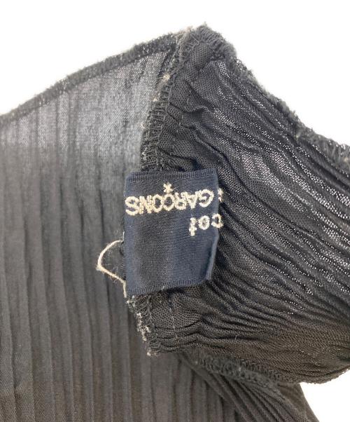 tricot COMME des GARCONS（トリココムデギャルソン）tricot COMME des GARCONS (トリココムデギャルソン) ノースリーブプリーツチュニックブラウス ブラック サイズ:SIZE Freeの古着・服飾アイテム