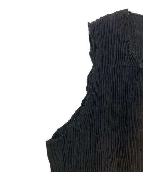 tricot COMME des GARCONS（トリココムデギャルソン）tricot COMME des GARCONS (トリココムデギャルソン) ノースリーブプリーツチュニックブラウス ブラック サイズ:SIZE Freeの古着・服飾アイテム