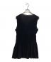 tricot COMME des GARCONS (トリココムデギャルソン) ノースリーブプリーツチュニックブラウス ブラック サイズ:SIZE Free：20000円