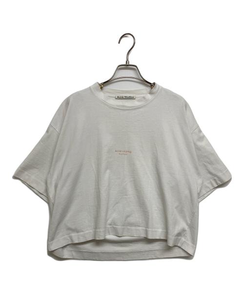 Acne studios（アクネ ストゥディオズ）Acne studios (アクネ ストゥディオズ) スモールロゴオーバーサイズカットソー ホワイト サイズ:SIZE XSの古着・服飾アイテム