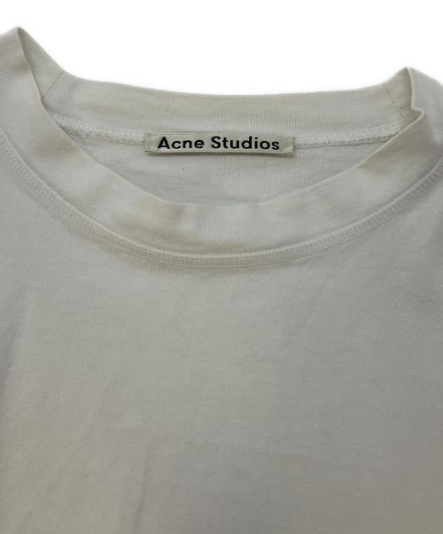 Acne studios（アクネ ストゥディオズ）Acne studios (アクネ ストゥディオズ) スモールロゴオーバーサイズカットソー ホワイト サイズ:SIZE XSの古着・服飾アイテム