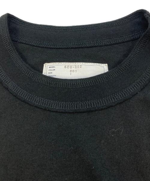 sacai（サカイ）sacai (サカイ) クルーネックカットソー ブラック サイズ:SIZE1 未使用品の古着・服飾アイテム