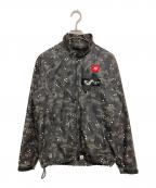 stussy×A BATHING APEステューシー×アベイシングエイプ）の古着「カモフラージュナイロンジャケット」｜グレー