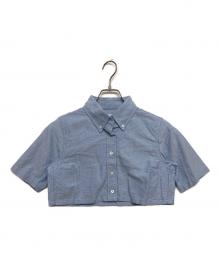 DAIRIKU（ダイリク）の古着「Short Hem Button Down(ショート ヘム ボタン ダウン）」｜ブルー