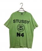 stussyステューシー）の古着「No4 TEE」｜グリーン
