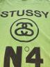 中古・古着 stussy (ステューシー) No4 TEE グリーン サイズ:SIZE L：7000円