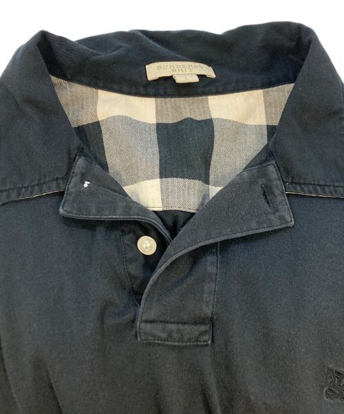BURBERRY BRIT（バーバリーブリット）BURBERRY BRIT (バーバリーブリット) 半袖ポロシャツ ブラック サイズ:SIZE Lの古着・服飾アイテム
