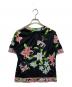 LEONARD FASHION (レオナールファッション) 花柄カットソー ブラック サイズ:SIZE M：10000円