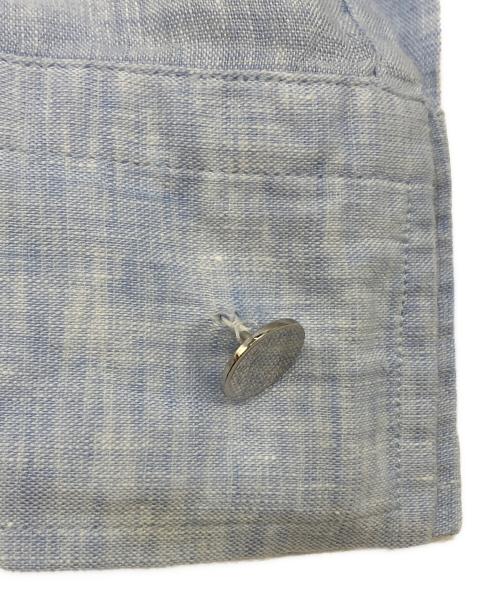 HERMES（エルメス）HERMES (エルメス) リネンシャツ ブルー サイズ:SIZE 16 1/2の古着・服飾アイテム