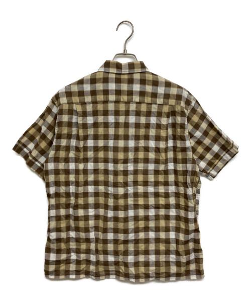 Lord Paul（ロード・ポール）Lord Paul (ロード・ポール) 60Sオープンカラーチェックシャツ ブラウン サイズ:SIZE 15 1/2の古着・服飾アイテム