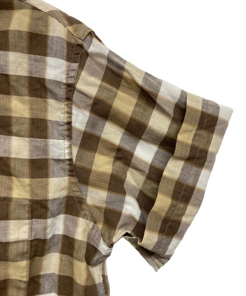 Lord Paul（ロード・ポール）Lord Paul (ロード・ポール) 60Sオープンカラーチェックシャツ ブラウン サイズ:SIZE 15 1/2の古着・服飾アイテム