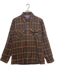 PENDLETON（ペンドルトン）の古着「ウールチェックボートシャツ」｜ブラウン