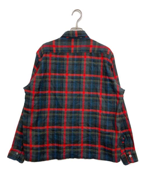 Sears（シアーズ）Sears (シアーズ) 60Sヴィンテージコットンアクリルネルチェックシャツ グレー サイズ:SIZE Mの古着・服飾アイテム