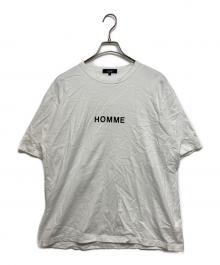 COMME des GARCONS HOMME（コムデギャルソン オム）の古着「綿度詰天竺 製品プリントTシャツ」｜ホワイト
