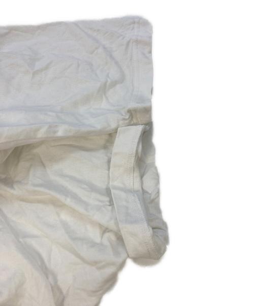 COMME des GARCONS HOMME（コムデギャルソン オム）COMME des GARCONS HOMME (コムデギャルソン オム) 綿度詰天竺 製品プリントTシャツ ホワイト サイズ:SIZE Lの古着・服飾アイテム