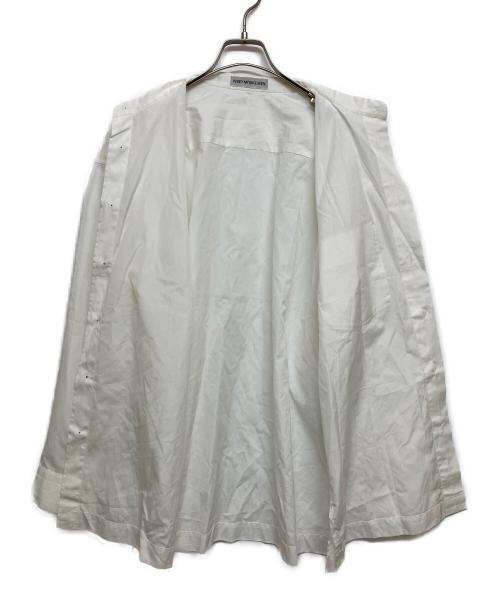 ISSEY MIYAKE MEN（イッセイミヤケメン）ISSEY MIYAKE MEN (イッセイミヤケメン) スタンドカラーシャツ ホワイト サイズ:SIZE Sの古着・服飾アイテム