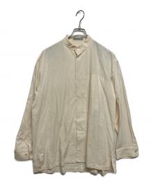 ISSEY MIYAKE MEN（イッセイミヤケメン）の古着「スタンドカラーネップシャツ」｜ベージュ