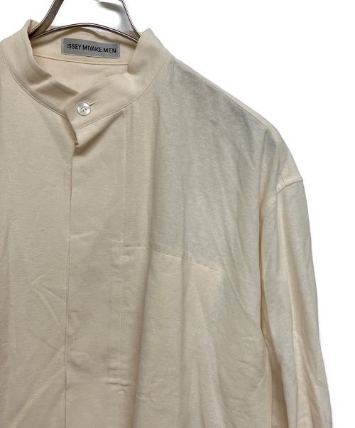 ISSEY MIYAKE MEN（イッセイミヤケメン）ISSEY MIYAKE MEN (イッセイミヤケメン) スタンドカラーネップシャツ ベージュ サイズ:SIZE Sの古着・服飾アイテム